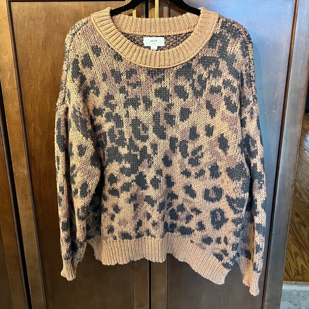 Aerie Leopard knit sweater